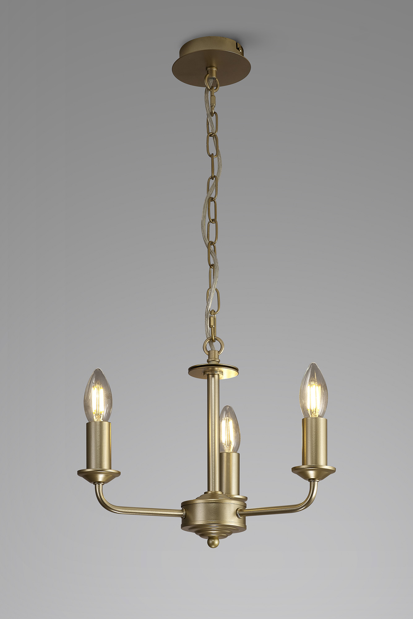 Banyan Pendant 3 Light Champagne Gold D0697  Deco Banyan